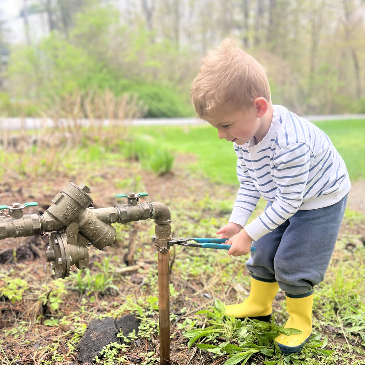 Easton (3) hard at work